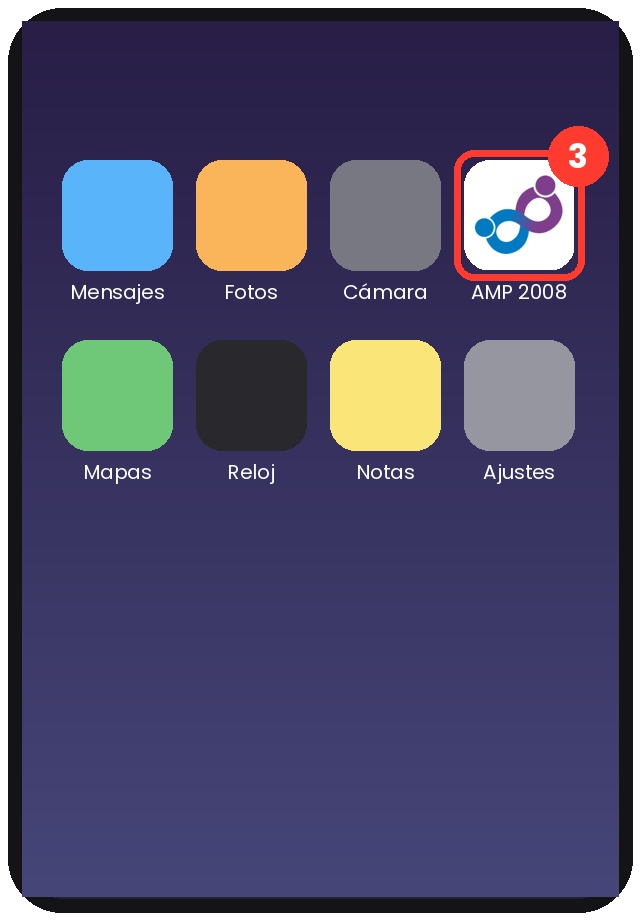 Paso 3: el icono queda en la pantalla